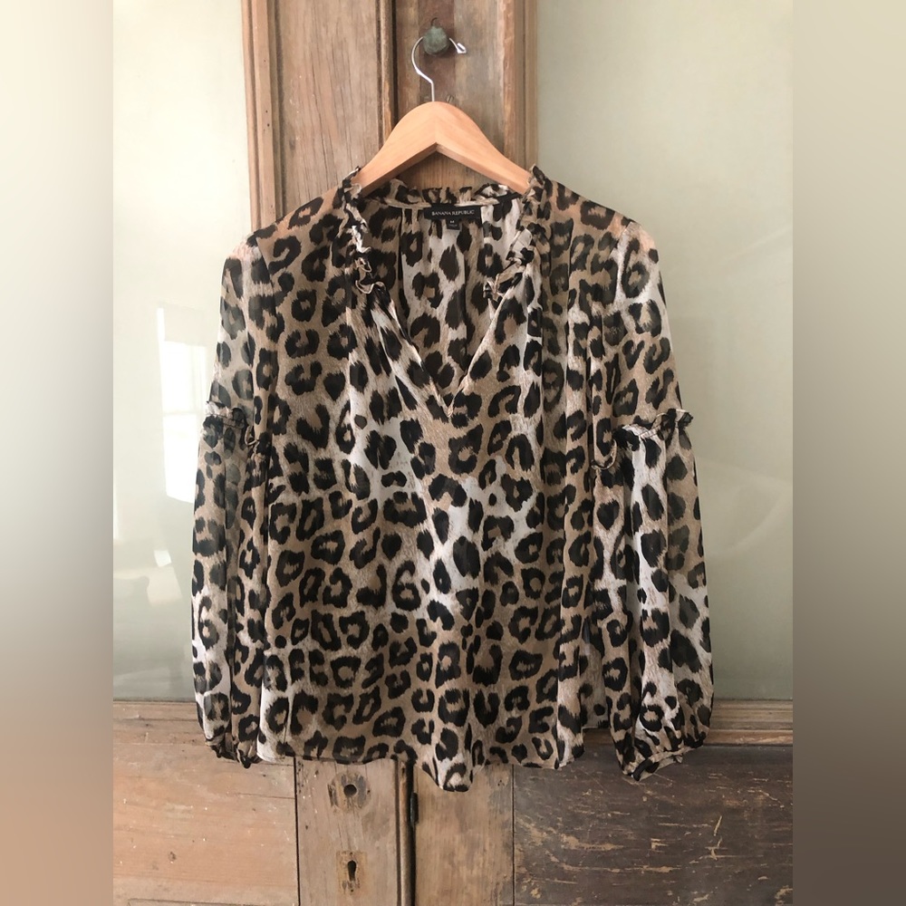 Banana Republic Cheetah Blouse